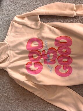 Peach Graphic "God is Good All The Time" Hoodie (no brand listed but never worn)